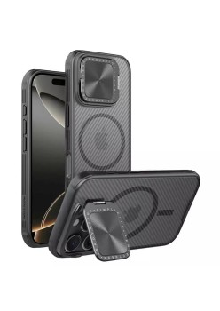 Husa pentru iPhone 16 Pro - Nillkin CamShield Prop Magnetic - Transparent Black