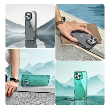 Husa pentru iPhone 16 Pro Max - Nillkin Iceblade Prop (with Camera Cutout) - Green