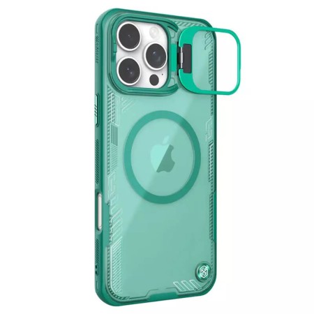 Husa pentru iPhone 16 Pro - Nillkin Iceblade Prop Magnetic (with Camera Cutout) - Green