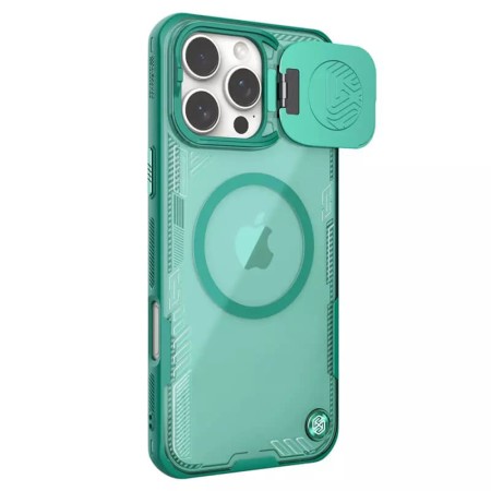 Husa pentru iPhone 16 Pro - Nillkin Iceblade Prop Magnetic (without Camera Cutout) - Green