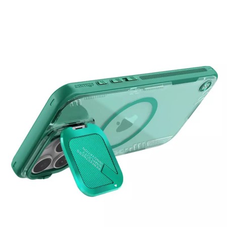 Husa pentru iPhone 16 Pro - Nillkin Iceblade Prop Magnetic (without Camera Cutout) - Green