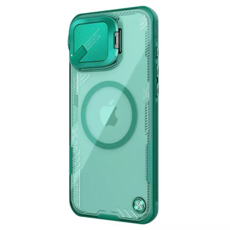 Husa pentru iPhone 16 Pro - Nillkin Iceblade Prop Magnetic (without Camera Cutout) - Green