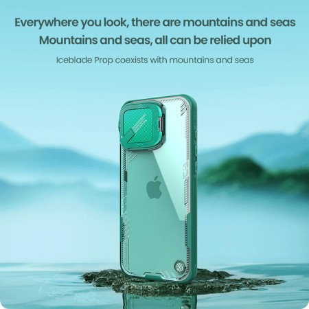 Husa pentru iPhone 16 Pro - Nillkin Iceblade Prop (without Camera Cutout) - Green