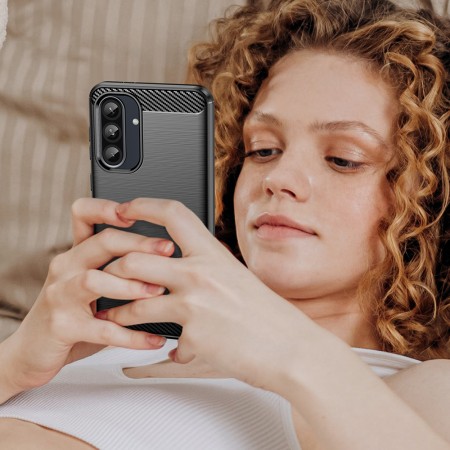 Husa Carbon pentru Samsung Galaxy S10e, Tech Protects, Black