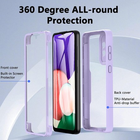 Husa pentru Samsung Galaxy A26 cu Folie, ColorVerse 360, Purple