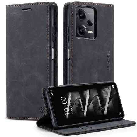 Husa Premium Tip Carte pentru Motorola Moto G54 Power Edition / G64 - Protectie 360° si Design Elegant, Black