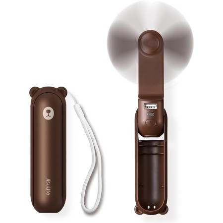 Ventilator Portabil 2000mAH, USB - JisuLife (F8) - Brown