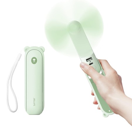 Ventilator Portabil 4500mAh cu Acumulator - JisuLife (F8X) - Mint Green