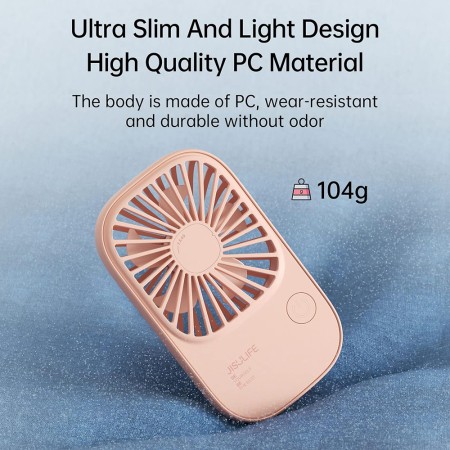 Ventilator Portabil 2000mAh -JisuLife (FA49) - Pink