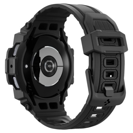 Husa pentru Samsung Galaxy Watch7 40mm + Curea - Spigen Rugged Armor Pro - Black