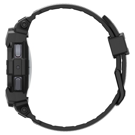 Husa pentru Samsung Galaxy Watch7 40mm + Curea - Spigen Rugged Armor Pro - Black