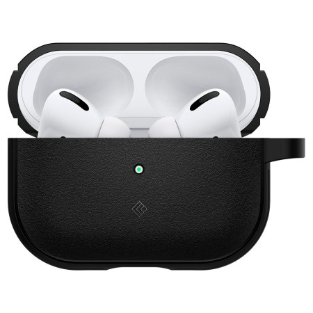 Husa cu Holder Metalic pentru Apple AirPods Pro 1 / 2 Spigen Caseology Vault - Matte Black