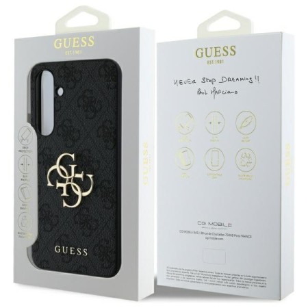 Husa pentru Samsung Galaxy S24 FE - Guess Hardcase 4G Big Logo - Grey