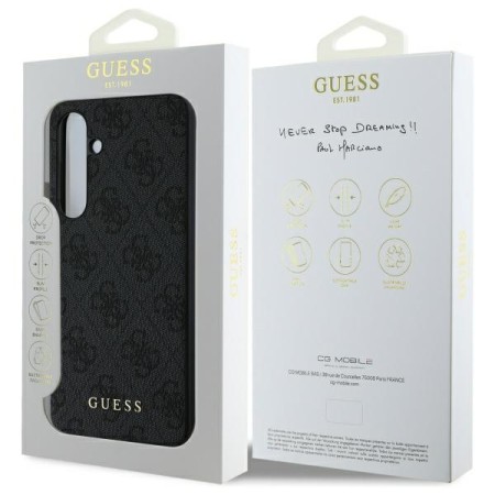 Husa pentru Samsung Galaxy S24 FE - Guess Hardcase 4G Classic - Grey