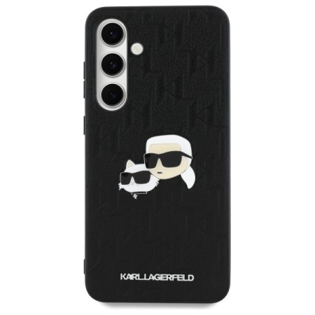 Husa Samsung Galaxy S24 FE - Karl Lagerfeld Hardcase Leather - Monogram KarlandChaoupette Head Pin