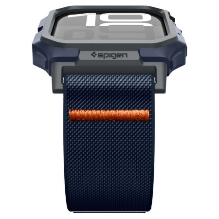 Husa pentru Apple Watch 10 46mm + Curea - Spigen Lite Fit "Pro" - Navy Blue