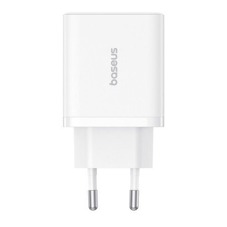 Incarcator GaN, 2x USB, Type-C, Fast Charging, 30W - Baseus (P10111402213-00) - White