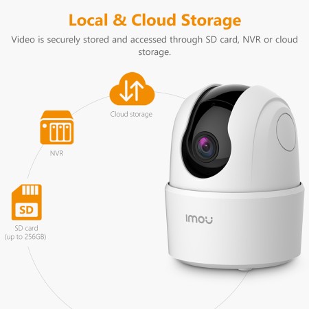 Camera de Supraveghere Wi-Fi, cu Detectare Rapida si Notificari - Imou Ranger 2C (IPC-K2ECP-3H1W) - White