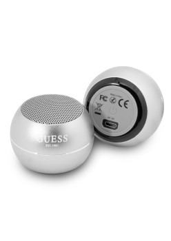 Boxa Portabila Bluetooth 5.0, 3W, 300mAh, 4H - Guess (GUWSALGEG) - Grey