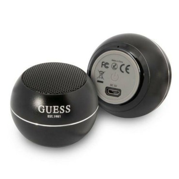 Boxa Portabila Bluetooth 5.0, 3W, 300mAh, 4H - Guess (GUWSALGEK) - Black