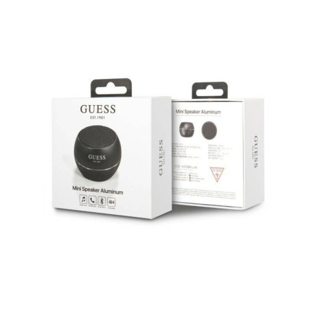 Boxa Portabila Bluetooth 5.0, 3W, 300mAh, 4H - Guess (GUWSALGEK) - Black