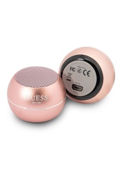 Boxa Portabila Bluetooth 5.0, 3W, 300mAh, 4H - Guess (GUWSALGEP) - Pink