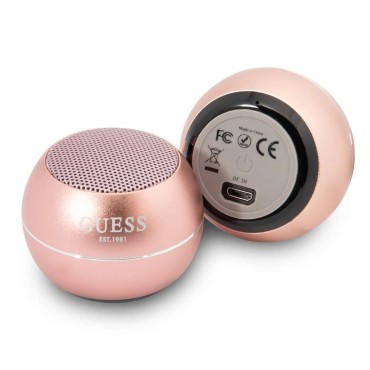 Boxa Portabila Bluetooth 5.0, 3W, 300mAh, 4H - Guess (GUWSALGEP) - Pink