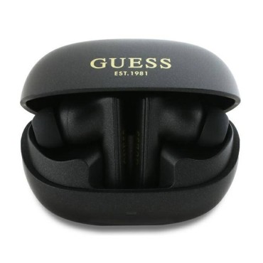 Casti True Wireless Stereo, Bluetooth - Guess Capsule Printed Logo (GUTWST88MCTGK) - Black