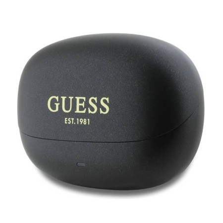 Casti True Wireless Stereo, Bluetooth - Guess Capsule Printed Logo (GUTWST88MCTGK) - Black