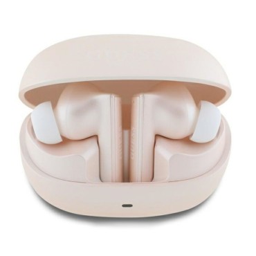 Casti True Wireless Stereo, Bluetooth - Guess Capsule Printed Logo (GUTWST88MCTGP) - Pink