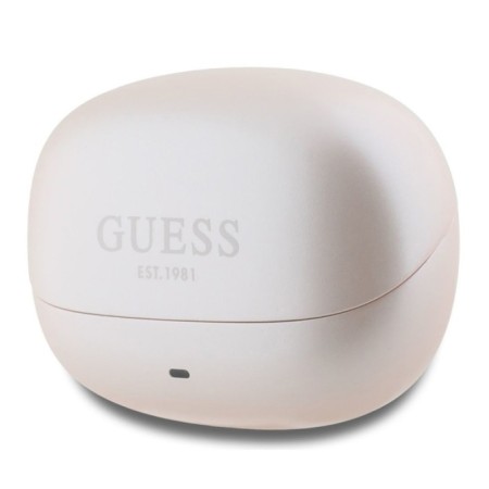 Casti True Wireless Stereo, Bluetooth - Guess Capsule Printed Logo (GUTWST88MCTGP) - Pink