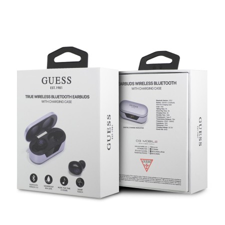 Casti In-ear, Bluetooth 5.0, TWS, IPX4 - Guess (GUTWST31EU) - Purple