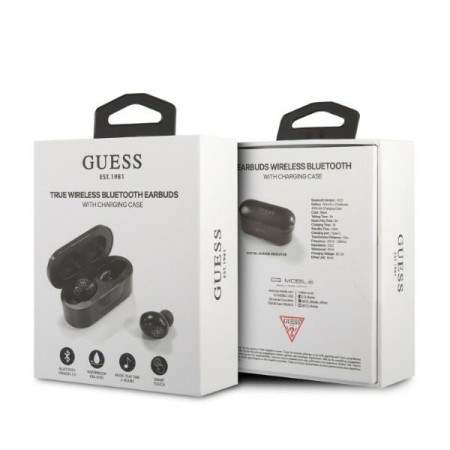 Casti In-ear, Bluetooth 5.0, TWS, IPX4 - Guess (GUTWST31EK) - Black