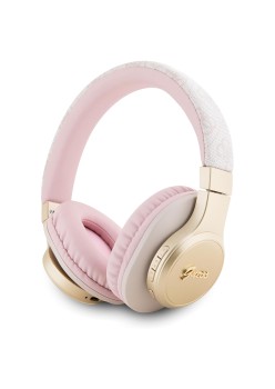 Casti Over-ear, Micro USB, Bluetooth 5.3, 300mAh, IPX4, 40mm - Guess 4G Script (GUBH604GEMP) - Pink