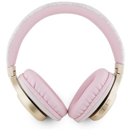 Casti Over-ear, Micro USB, Bluetooth 5.3, 300mAh, IPX4, 40mm - Guess 4G Script (GUBH604GEMP) - Pink