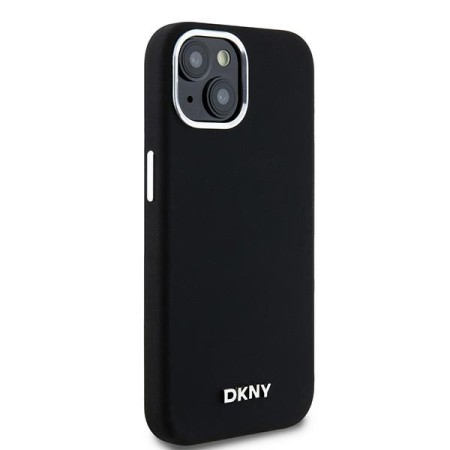 Husa pentru iPhone 15 - DKNY Hardcase Liquid Silicone (DKHMP14SSMCHLK) - Black