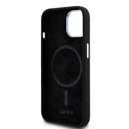 Husa pentru iPhone 15 - DKNY Hardcase Liquid Silicone (DKHMP14SSMCHLK) - Black