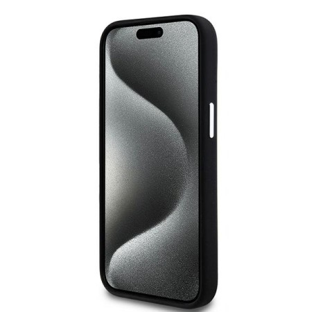 Husa pentru iPhone 15 - DKNY Hardcase Liquid Silicone (DKHMP14SSMCHLK) - Black