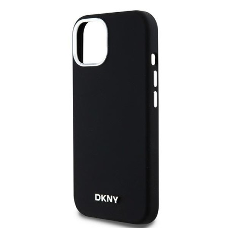 Husa pentru iPhone 15 - DKNY Hardcase Liquid Silicone (DKHMP14SSMCHLK) - Black