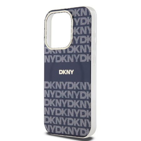 Husa iPhone 15 Pro Max - DKNY IML Mono and Stripe MagSafe (DKHMP15XHRHSEB) - Blue