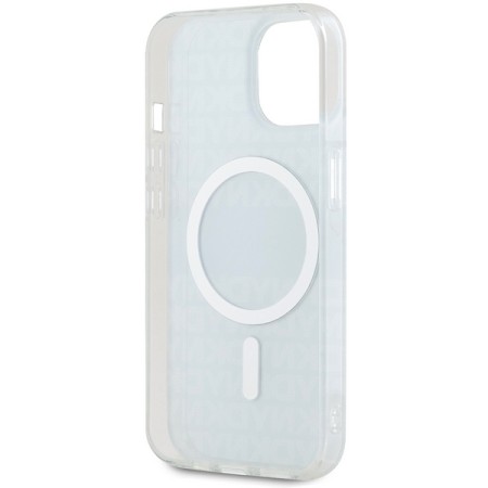 Husa iPhone 15 - DKNY IML Mono and Stripe MagSafe (DKHMP15SHRHSEB) - Blue