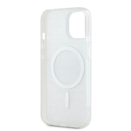 Husa iPhone 15 - DKNY IML Mono and Stripe MagSafe (DKHMP15SHRHSEE) - Beige