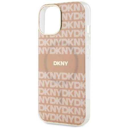 Husa iPhone 15 - DKNY IML Mono and Stripe MagSafe (DKHMP15SHRHSEP) - Pink