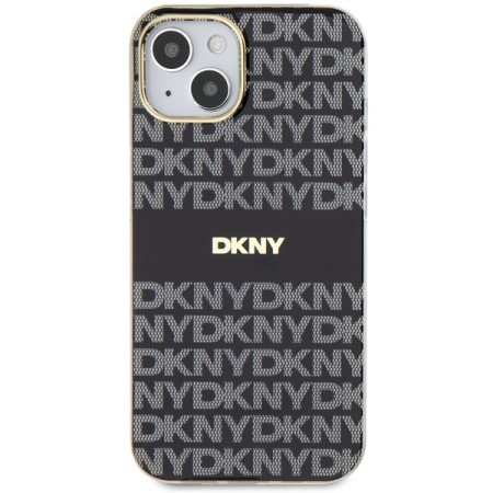 Husa iPhone 15 Plus - DKNY IML Mono and Stripe MagSafe (DKHMP15MHRHSEK) - Black