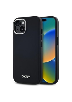 Husa pentru iPhone 15 - DKNY Hardcase Plain Logo MagSafe (DKHMP15SPSCMCLK) - Black