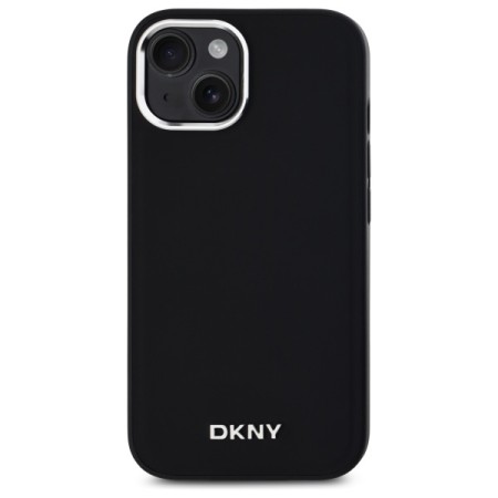 Husa pentru iPhone 15 - DKNY Hardcase Plain Logo MagSafe (DKHMP15SPSCMCLK) - Black