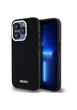 Husa pentru iPhone 15 Pro - DKNY Hardcase Plain Logo MagSafe (DKHMP15LPSCMCLK) - Black