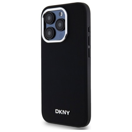 Husa pentru iPhone 15 Pro - DKNY Hardcase Plain Logo MagSafe (DKHMP15LPSCMCLK) - Black