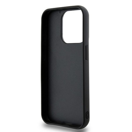 Husa pentru iPhone 15 Pro Max - DKNY Hardcase 3D Rubber Repeat Pattern (DKHCP15X3DRPWK) - Black