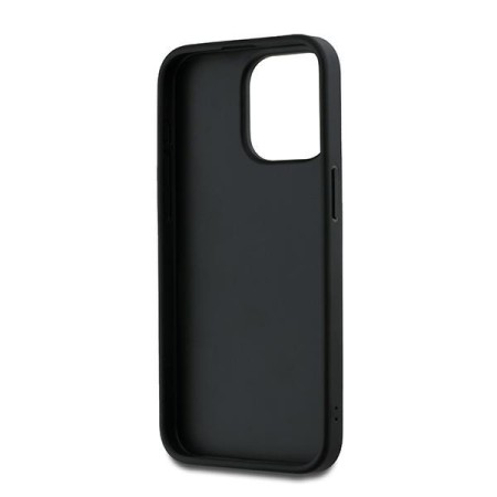 Husa pentru iPhone 15 Pro Max - DKNY Hardcase Wrist Strap Stock Logo (DKHCP15XPBSWSK) - Black